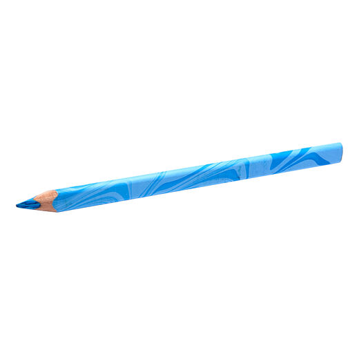 Cyan blue marbled pencil